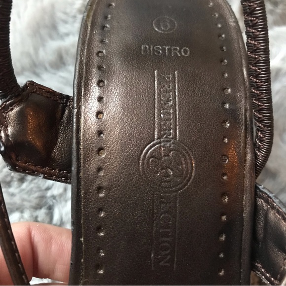 Circa 2000 Premiere Collection Bistro strap oh heeled sandals metallic brown - Picture 7 of 10